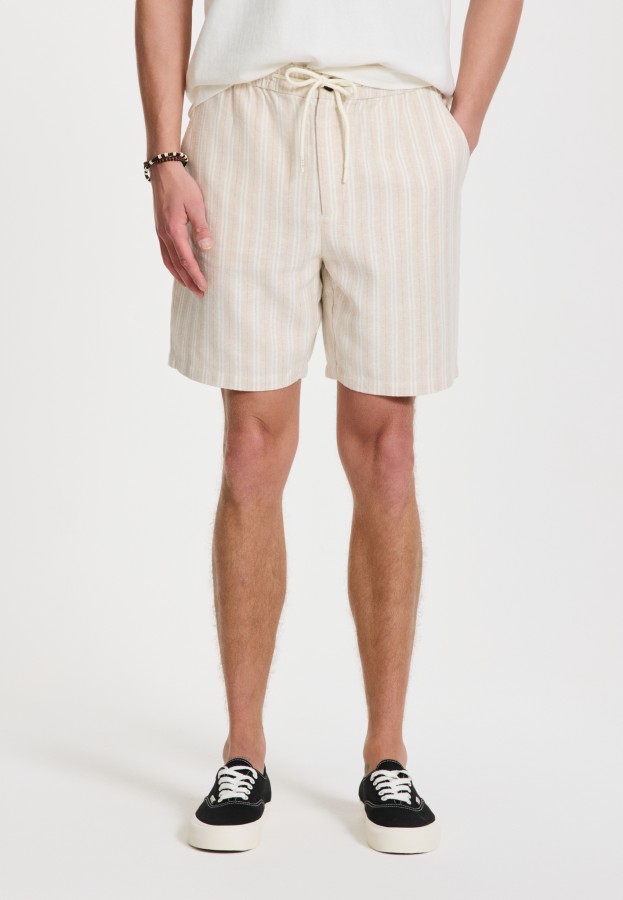 Afbeelding van 1425102977 - LEWIS STRIPES - 1057 - Beige - Short - Shiwi